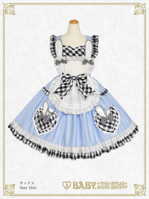 【予約】Alice Meets the White Rabbitジャンパースカート