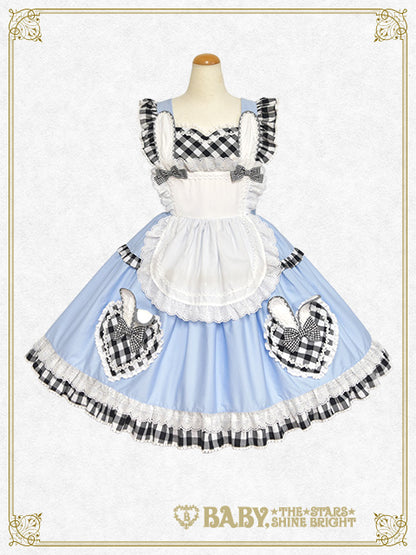 【予約】Alice Meets the White Rabbitジャンパースカート