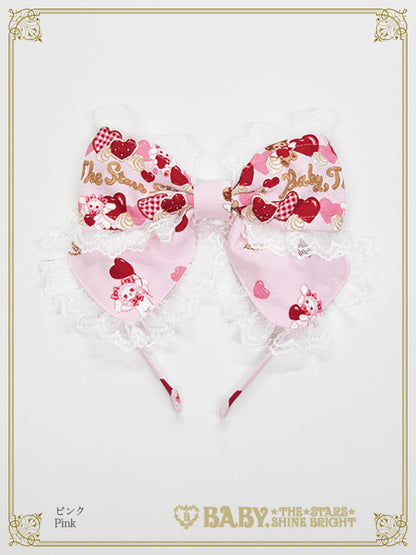 [増産] くみゃちゃんのSweet Baby Love Heart柄カチューシャ