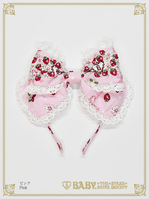 [Pre-order/Additional Production] Juicy Strawberry Memory head bow