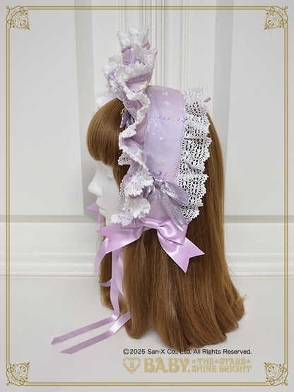 【日本国内発送限定】スピカと面影星座の子柄ボンネット