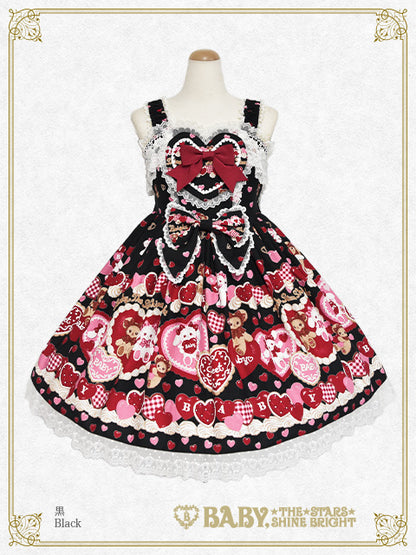 [増産] くみゃちゃんのSweet Baby Love Heart柄ジャンパースカート II