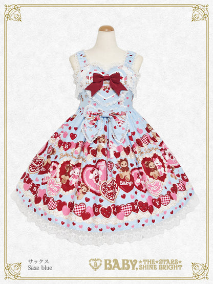 [増産] くみゃちゃんのSweet Baby Love Heart柄ジャンパースカート II