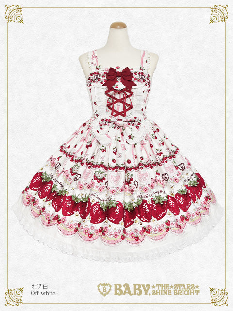 [Pre-order] Juicy Strawberry Memory Jumper Skirt I