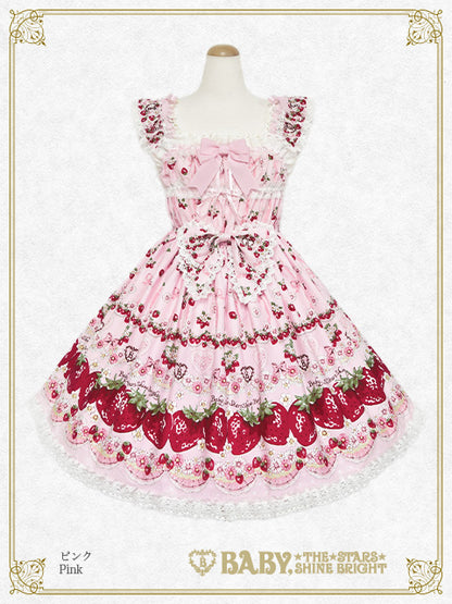 Juicy Strawberry Memory柄ジャンパースカートⅡ