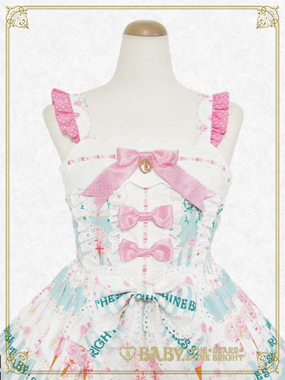 Sweetheart Parfaiteria scallop jumper skirt