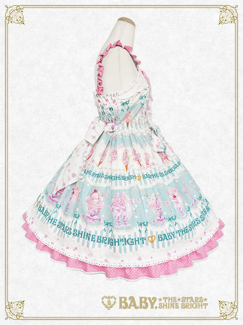 Sweetheart Parfaiteria scallop jumper skirt