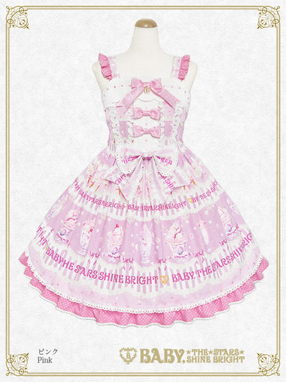 Sweetheart Parfaiteria scallop jumper skirt