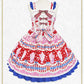 Sweetheart Parfaiteria scallop jumper skirt