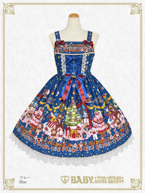 くみゃちゃんのDoki☆Doki Christmas Party柄ジャンパースカートⅠ