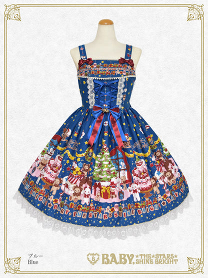 くみゃちゃんのDoki★Doki Christmas Party柄ジャンパースカートⅠ