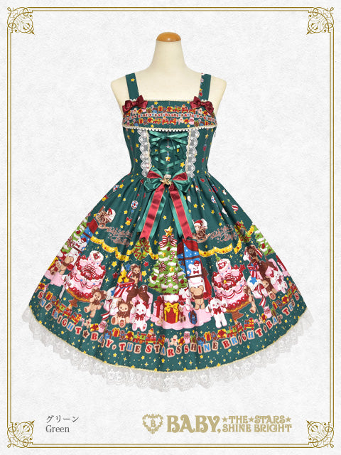 くみゃちゃんのDoki☆Doki Christmas Party柄ジャンパースカートⅠ