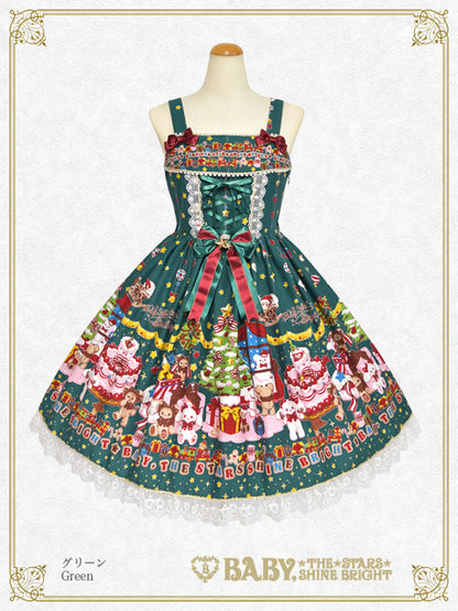 くみゃちゃんのDoki★Doki Christmas Party柄ジャンパースカートⅠ