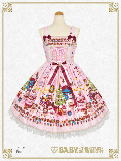 くみゃちゃんのDoki☆Doki Christmas Party柄ジャンパースカートⅠ