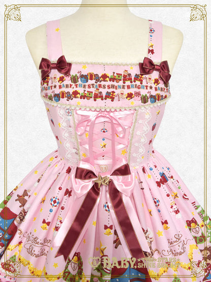 くみゃちゃんのDoki★Doki Christmas Party柄ジャンパースカートⅠ