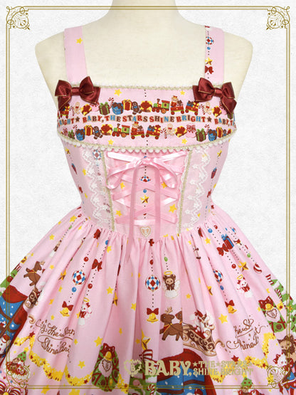 くみゃちゃんのDoki★Doki Christmas Party柄ジャンパースカートⅠ