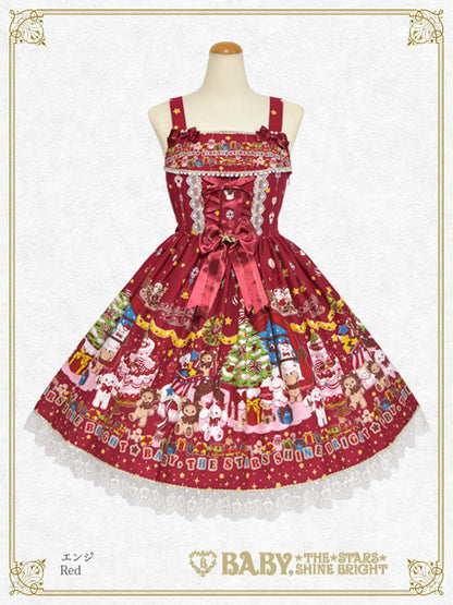 くみゃちゃんのDoki★Doki Christmas Party柄ジャンパースカートⅠ