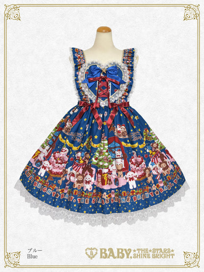 くみゃちゃんのDoki★Doki Christmas Party柄ジャンパースカートⅡ