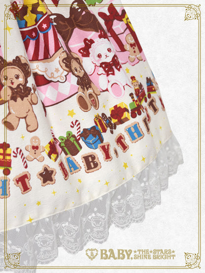 くみゃちゃんのDoki★Doki Christmas Party柄ジャンパースカートⅡ