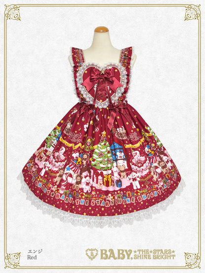 くみゃちゃんのDoki★Doki Christmas Party柄ジャンパースカートⅡ