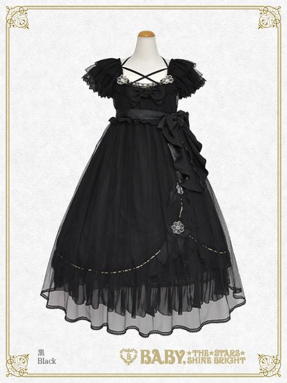 La fleurieシフォンワンピース