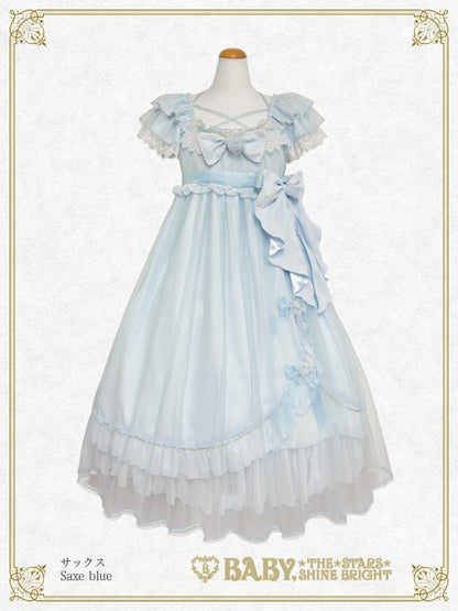 La fleurieシフォンワンピース