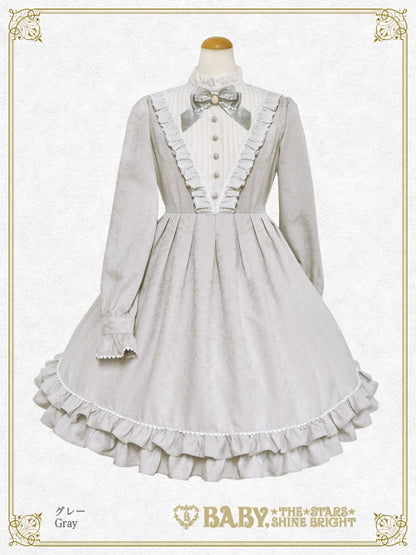 Ornament Jacquard Garden one piece dress