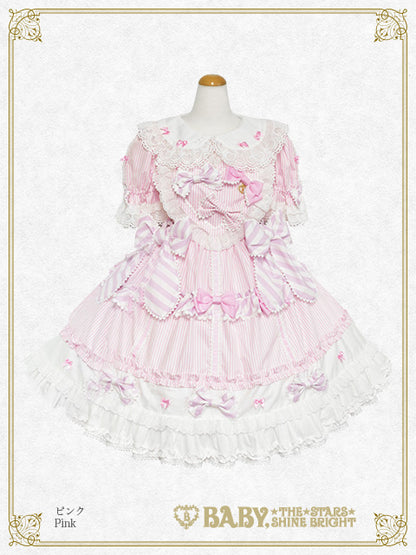 Pâtissière♡Bonbon Ribbon One piece dress