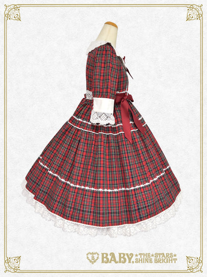 タータンチェックシャーメインワンピース