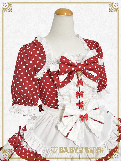 [Pre-order] My Sweet Baby Cafe Dot one piece dress