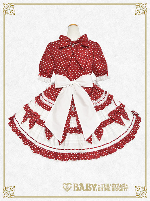 [Pre-order] My Sweet Baby Cafe Dot one piece dress