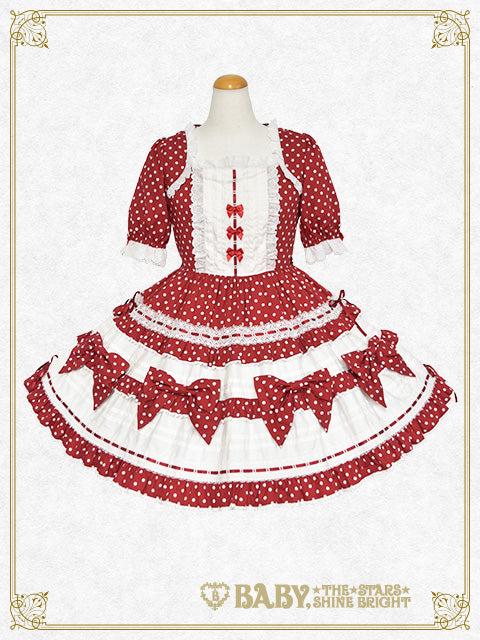 [Pre-order] My Sweet Baby Cafe Dot one piece dress