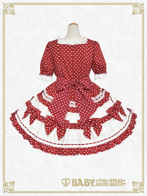 [Pre-order] My Sweet Baby Cafe Dot one piece dress