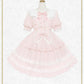 Fluffy Gingham Heart one piece dress