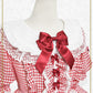 【予約】Fluffy Gingham Heart ワンピース