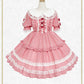 【予約】Fluffy Gingham Heart ワンピース