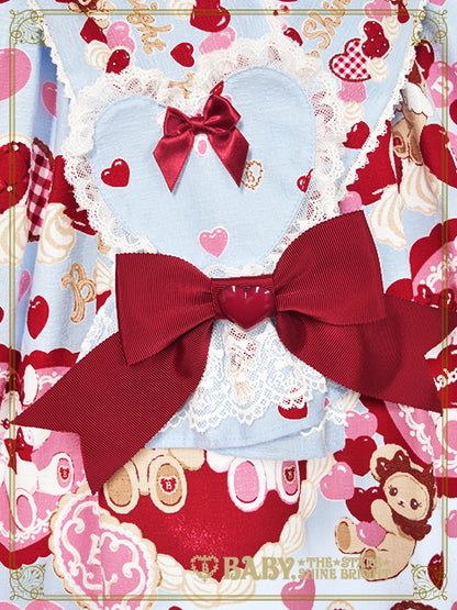 [増産] くみゃちゃんのSweet Baby Love Heart柄ワンピース