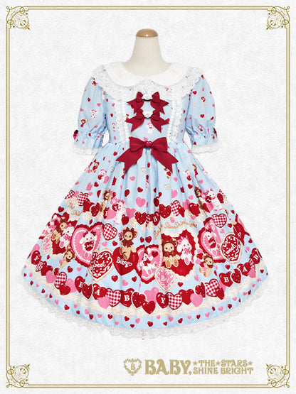[増産] くみゃちゃんのSweet Baby Love Heart柄ワンピース