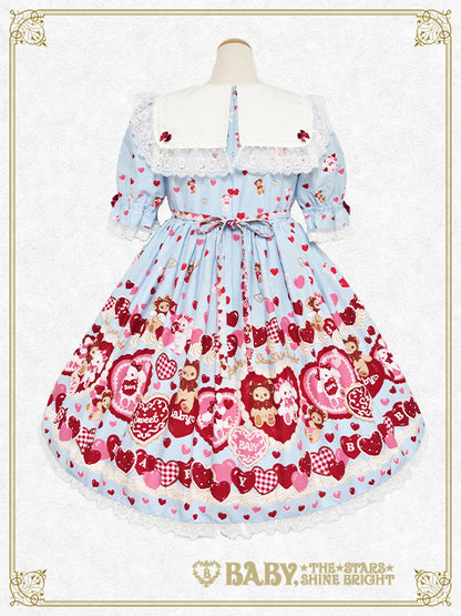 [増産] くみゃちゃんのSweet Baby Love Heart柄ワンピース