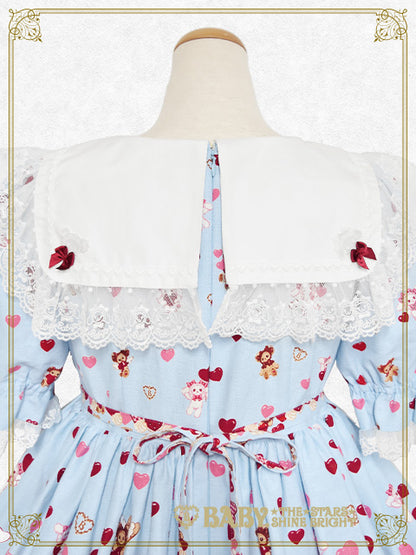 [増産] くみゃちゃんのSweet Baby Love Heart柄ワンピース