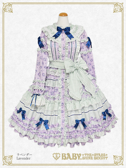[Pre-order] Berry Sweet Bouquet Long one piece dress