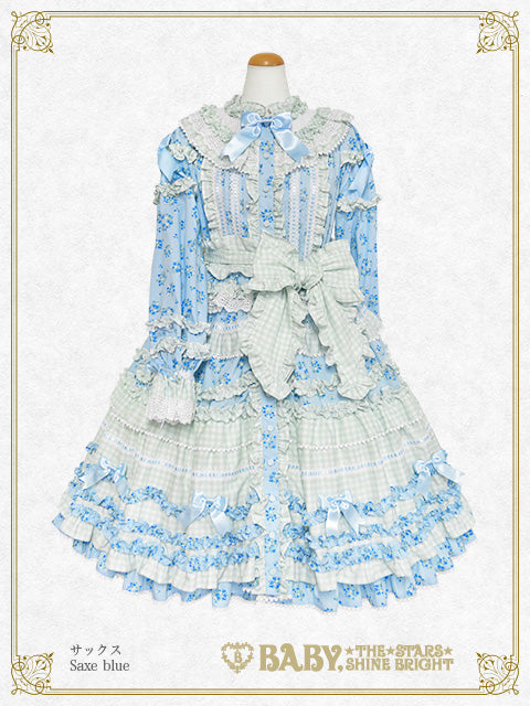[Pre-order] Berry Sweet Bouquet Long one piece dress