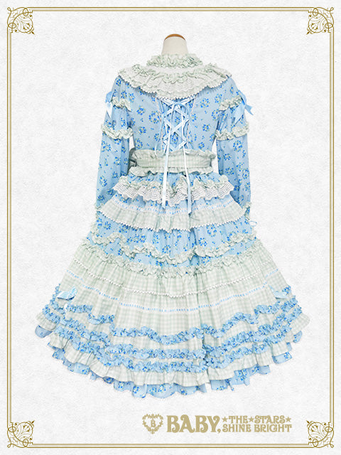 [Pre-order] Berry Sweet Bouquet Long one piece dress