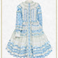 [Pre-order] Berry Sweet Bouquet Long one piece dress