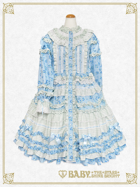 [Pre-order] Berry Sweet Bouquet Long one piece dress