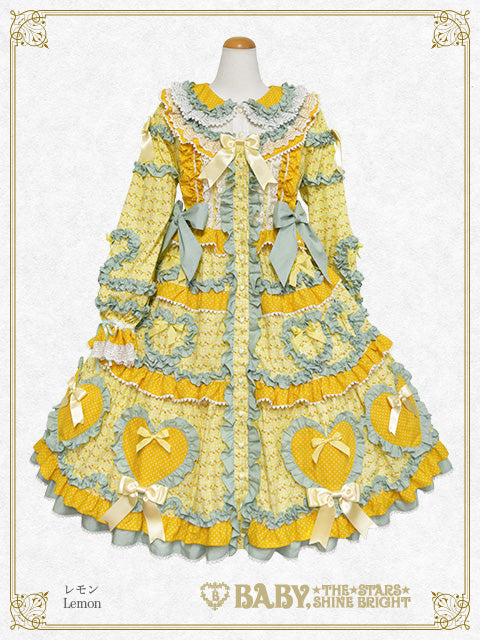 [Pre-order] Tartelette aux Fraises long one piece dress