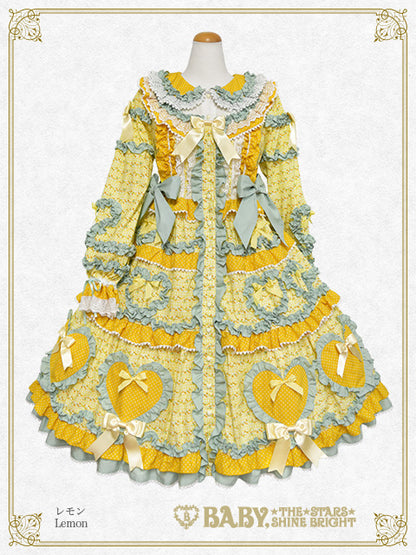 [Pre-order] Tartelette aux Fraises long one piece dress