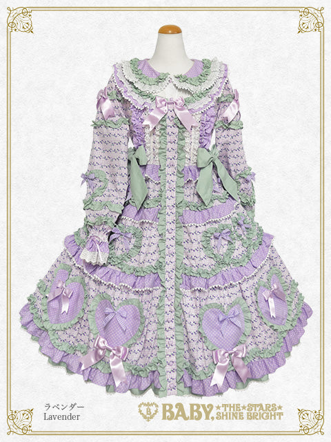 [Pre-order] Tartelette aux Fraises long one piece dress