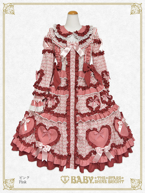 [Pre-order] Tartelette aux Fraises long one piece dress