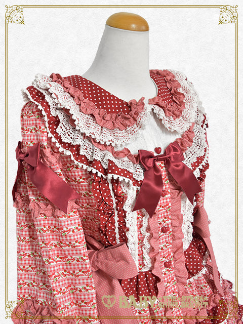[Pre-order] Tartelette aux Fraises long one piece dress